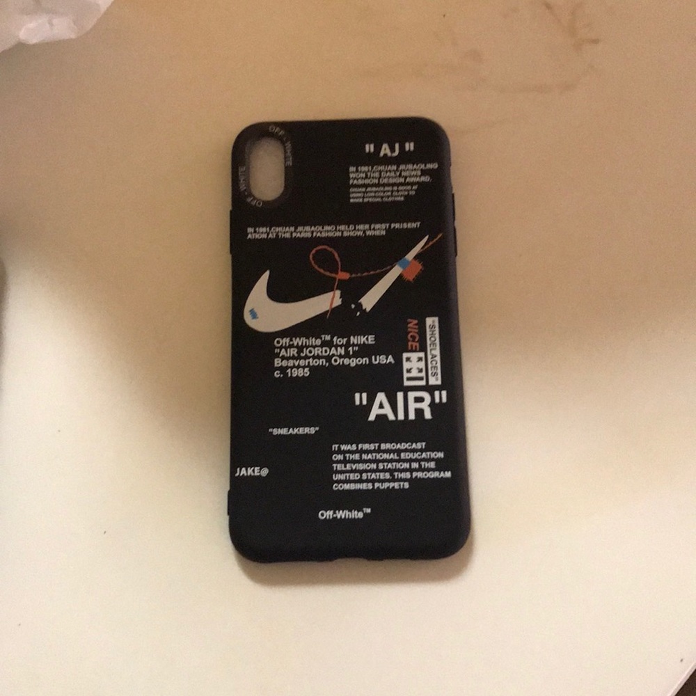 NIKE OFF WHITE PHONE CASE